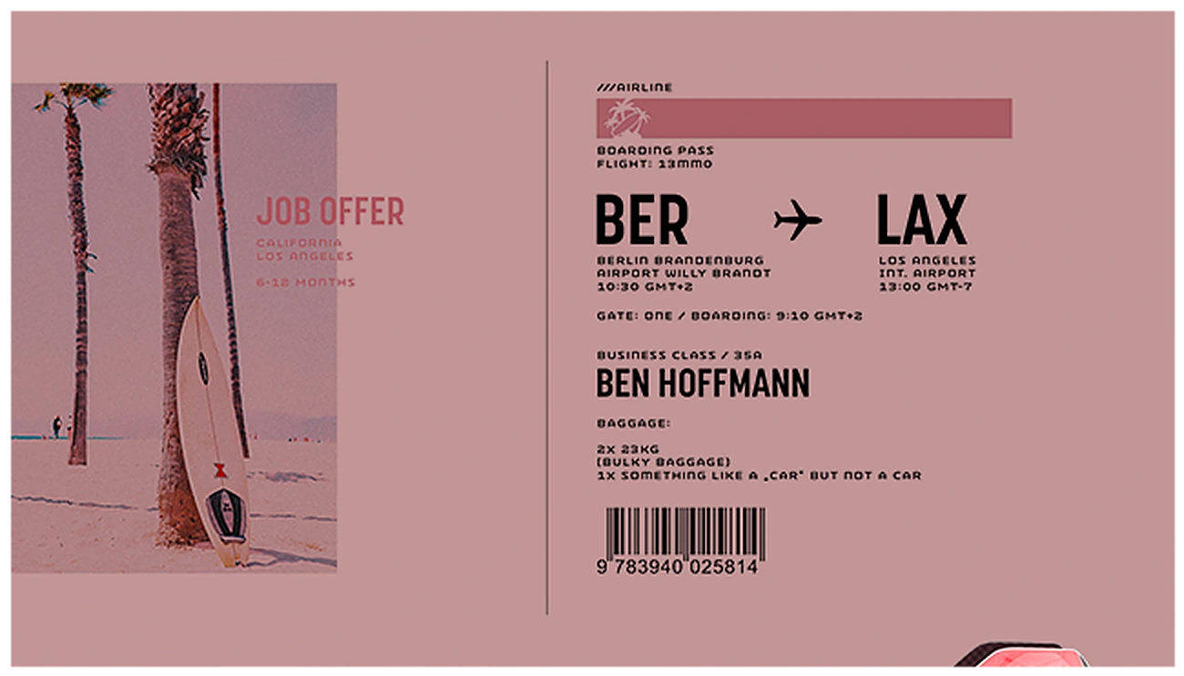 Job offer & boarding pass